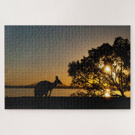 Kangaroo bij zonsondergang 1014 stuks legpuzzel