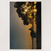 Kangaroo bij zonsondergang 1014 stuks legpuzzel (Verticaal)