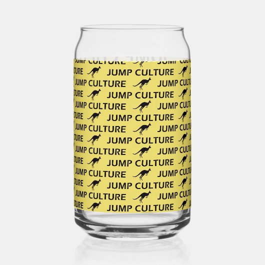 kangaroo blikvorm glas (Voorkant)