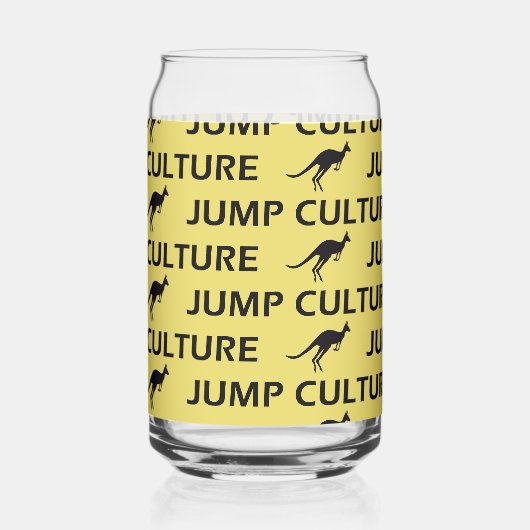 kangaroo blikvorm glas (Achterkant)