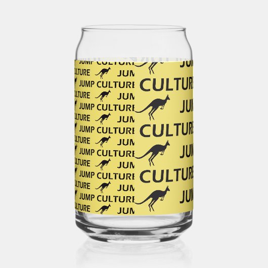 kangaroo blikvorm glas (Links)