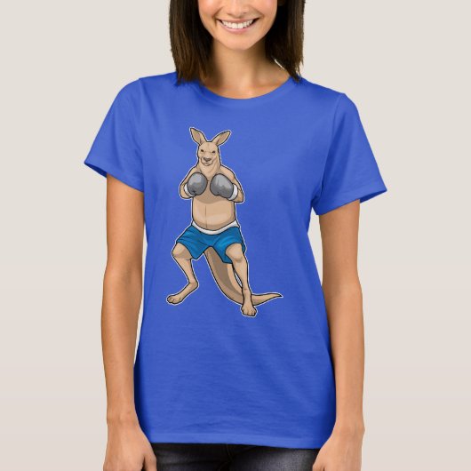 Kangaroo Boxer Boxing gloves Boxing T-shirt (Voorkant)