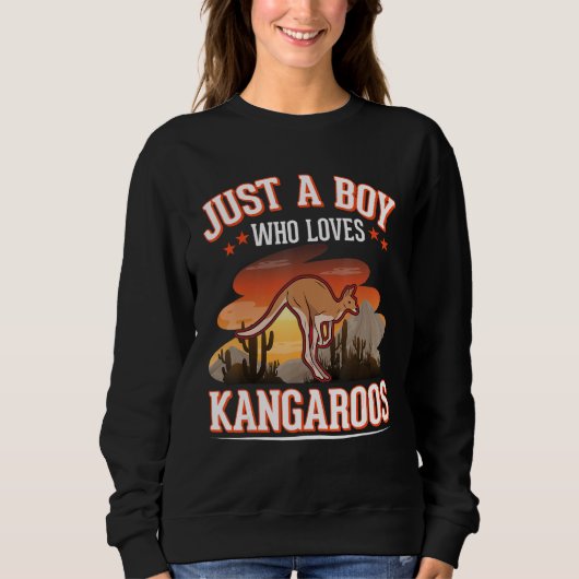 Kangaroo Boy Australia Kangaroo Trui (Voorkant)