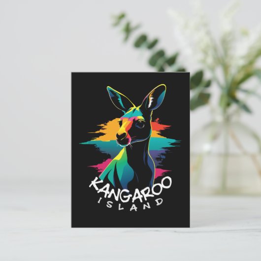 Kangaroo Briefkaart (Staand voorkant)