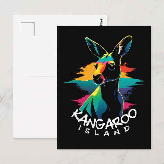 Kangaroo Briefkaart (Voorkant / Achterkant)
