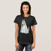 Kangaroo Bruid Boeket Bloemen Bruiloft T-shirt (Voorkant volledig)