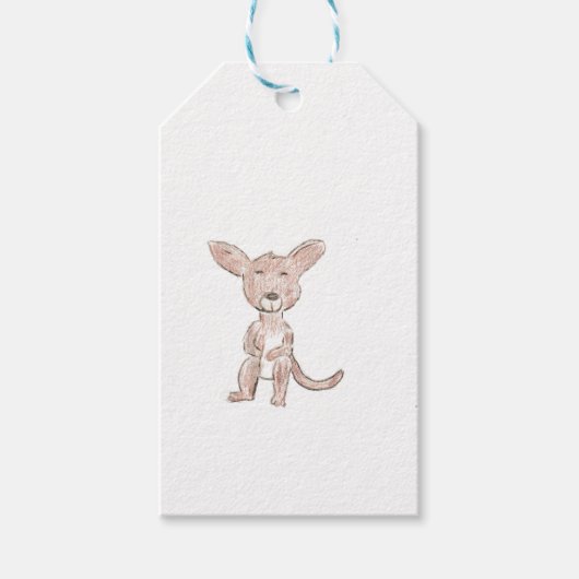 Kangaroo Cadeaulabel (Voorkant)