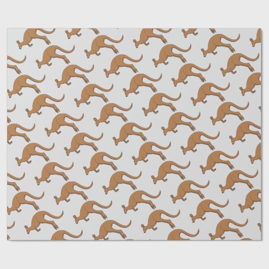 Kangaroo Cadeaupapier (Vlak)