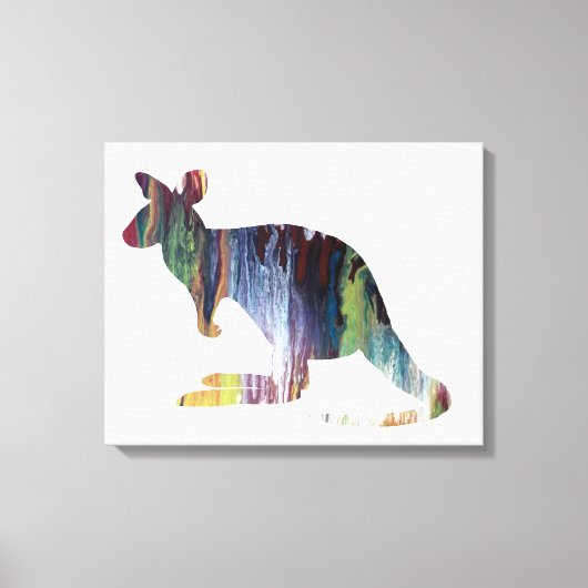 Kangaroo Canvas Afdruk (Voorkant)