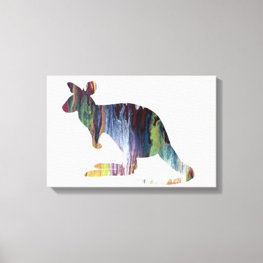 Kangaroo Canvas Afdruk (Voorkant)