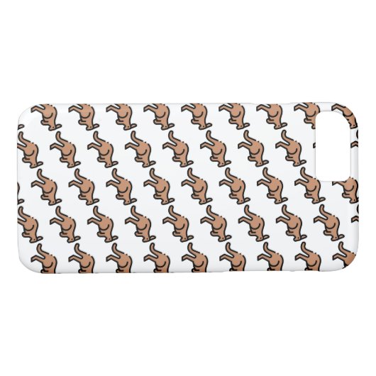 Kangaroo Case-Mate iPhone Case (Achterkant (Horizontaal))