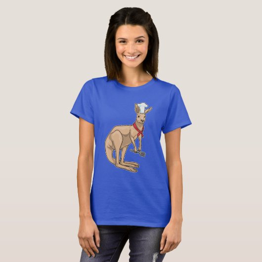 Kangaroo Chef Spatula Cook T-shirt (Voorkant volledig)