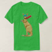 Kangaroo Cricket Cricket bat T-shirt (Design voorkant)