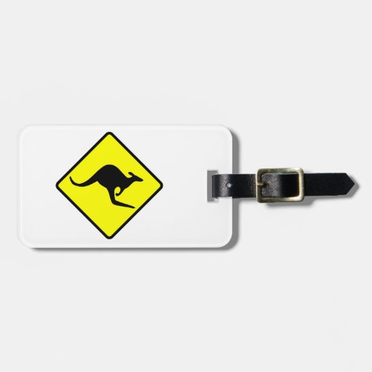 KANGAROO CROSSING - down under/oz/australia/aussie Bagagelabel (Voorkant horizontaal)