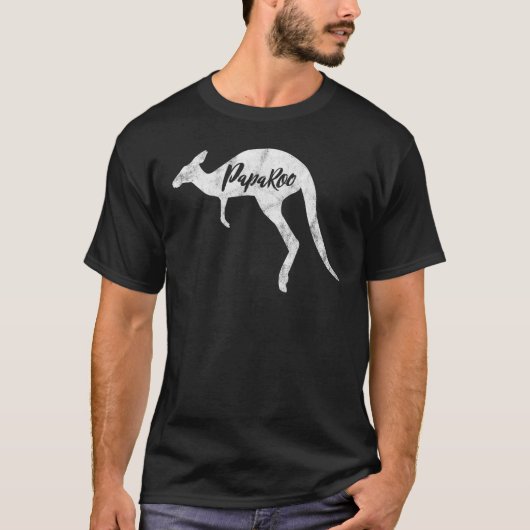 Kangaroo Dad Paparoo T-shirt (Voorkant)
