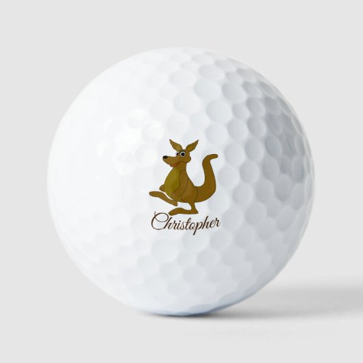 Kangaroo Design Personalized Golfballen (Voorkant)