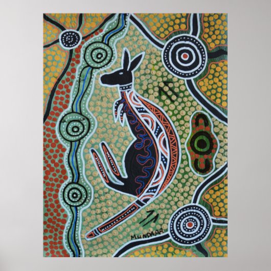 Kangaroo Dreaming Poster (Voorkant)