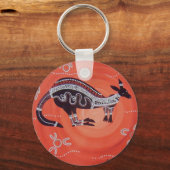Kangaroo Dreaming Sleutelhanger (Voorkant)