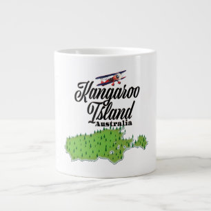 Kangaroo-eiland Australië kaart Grote Koffiekop