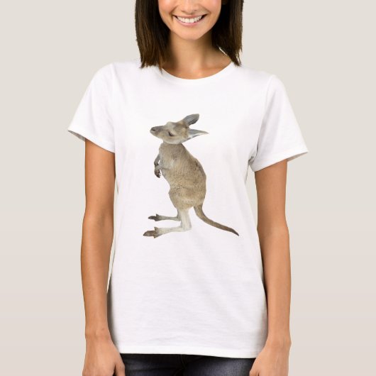 Kangaroo en Animal Peace Sign T-shirt (Voorkant)
