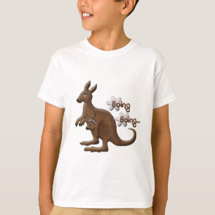 Kangaroo en Baby Kangaroo in Pouch T-Shirts