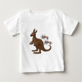 Kangaroo en Baby Kangaroo in Pouch T-Shirts (Voorkant)