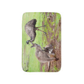 Kangaroo en Emu, kleine geheugenschuimballast Badmat (Voorkant Verticaal)