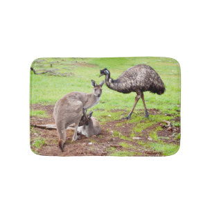 Kangaroo en Emu, kleine geheugenschuimballast Badmat