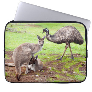 Kangaroo en Emu, Laptop Sleeve