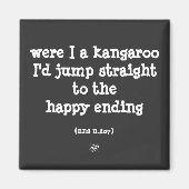 kangaroo en geluk magneet (Voorkant)