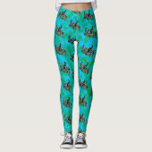 Kangaroo en Kangaroos Logo, Leggings (Voorkant)