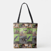 Kangaroo Foto Collage, Full Print Shopping Bag. Tote Bag (Achterkant)