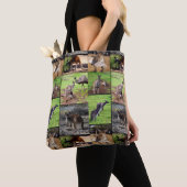 Kangaroo Foto Collage, Full Print Shopping Bag. Tote Bag (Dichtbij)