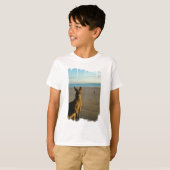 Kangaroo Foto Kind T-Shirt (Voorkant volledig)