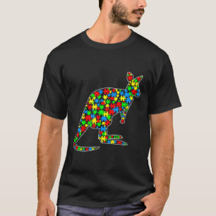 Kangaroo Funny Puzzle Animals T-shirt