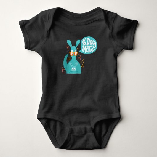 Kangaroo GDay Mate | Gift Tee For Australian Romper (Voorkant)