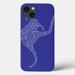 Kangaroo gemaakt van Australische slang iPhone 13 Hoesje