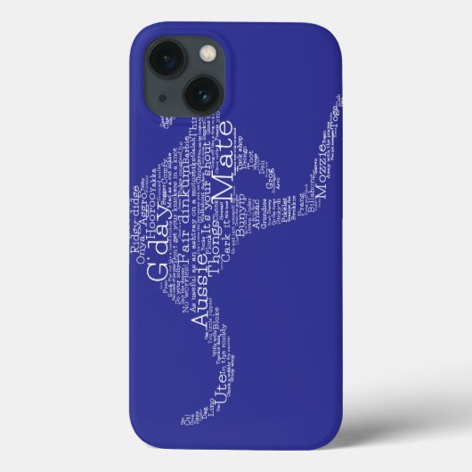 Kangaroo gemaakt van Australische slang Case-Mate iPhone Case (Achterkant)