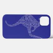 Kangaroo gemaakt van Australische slang Case-Mate iPhone Case (Achterkant (horizontaal))