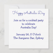 Kangaroo gemaakt van Australische slang Kaart (Achterkant)