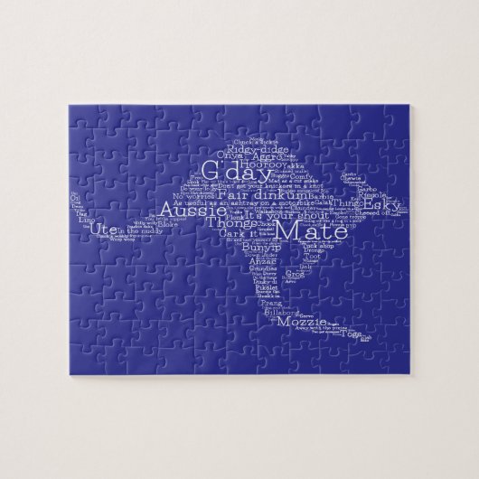 Kangaroo gemaakt van Australische slang Legpuzzel (Horizontaal)
