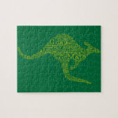 Kangaroo gemaakt van Australische slang Legpuzzel (Horizontaal)