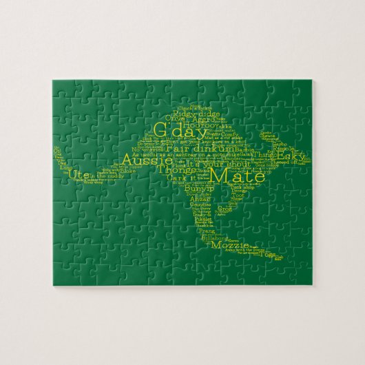 Kangaroo gemaakt van Australische slang Legpuzzel (Horizontaal)