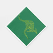 Kangaroo gemaakt van Australische slang Servetten (Hoek)