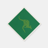 Kangaroo gemaakt van Australische slang Servetten (Hoek)