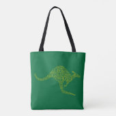 Kangaroo gemaakt van Australische slang Tote Bag (Achterkant)