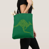 Kangaroo gemaakt van Australische slang Tote Bag (Dichtbij)