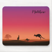 Kangaroo Gepersonaliseerde Muismat (Voorkant)