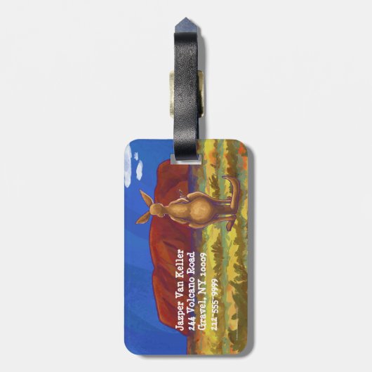 Kangaroo Gifts & Accessoires Bagagelabel (Achterkant verticaal)