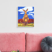 Kangaroo Gifts & Accessoires Canvas Afdruk (Insitu (Woonkamer))